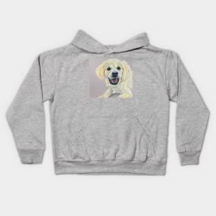 Golden Retriever Puppy Kids Hoodie